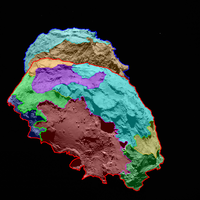 View of the "belly" and part of the "head" of comet 67P/Churyumov-Gerasimenko 