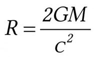 Schwarzschild Radius Mathematical Equation